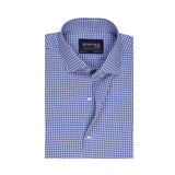Blue Classic Checkmate Formal Shirt - YNG Empire