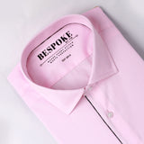 Blush Pink With Contrast Detailings Formal Shirt