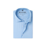 Classic Light Blue Striped Formal Shirt - Bespoke Collection