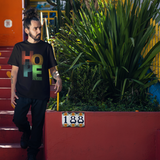 HOPE Graphic Printed Half Sleeves Black T-shirt