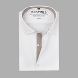 Premium White Formal Shirt – Contrast Edition
