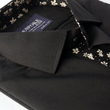 Black with Summer Vibe Details Formal Shirt 15.5 Collar