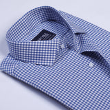 Blue Classic Checkmate Formal Shirt - YNG Empire
