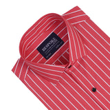 Crimson Classic Stripe Formal Shirt - YNG Empire