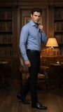 Premium Blue Formal Shirt For Men