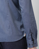 Basic Grey Casual Shirt With Band Collar For Men - YNG Empire