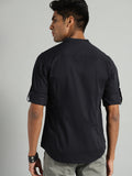 Black Solid Casual Shirt For Men - YNG Empire