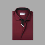 Maroon Designer Formal Shirt For Men - YNG Empire