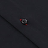 Black Premium Cotton Formal Shirt With Orange Inlay - YNG Empire