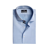 Premium Ice Blue Formal Shirt With black and Red Sports Detail For Men